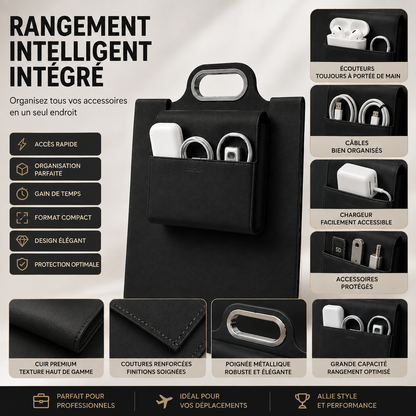💼 Nuratek PowerSleeve Pro™ | Sacoche Laptop 5-en-1 avec Recharge Sans Fil