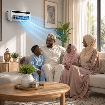 Mini Climatiseur Portable avec Brumisateur – Ventilateur Rechargeable 6000mAh