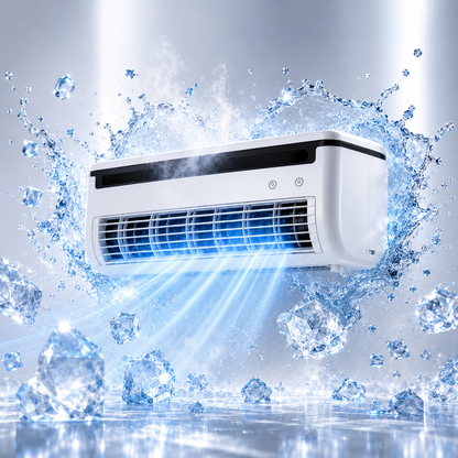 Mini Climatiseur Portable avec Brumisateur – Ventilateur Rechargeable 6000mAh
