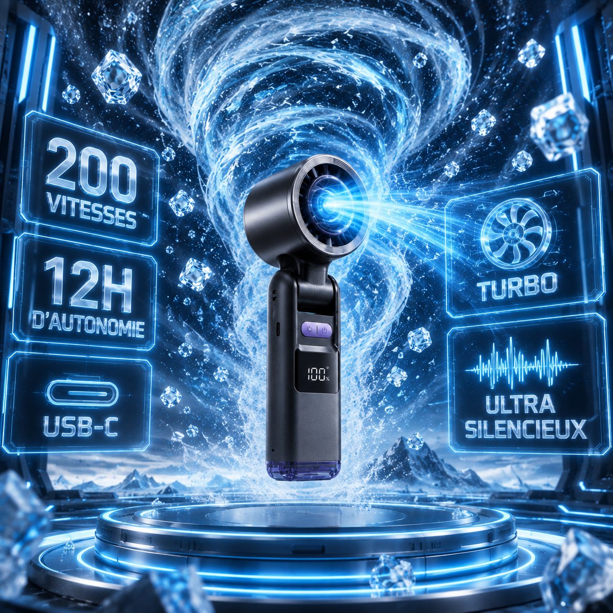 🔥 PROMO -50 % | ❄️ Mini Climatiseur Portable USB – Rafraîchissez-vous Instantanément !