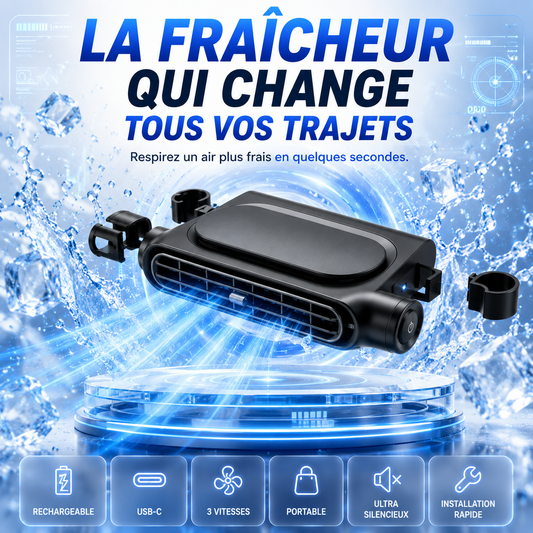 ❄️ Gardez vos passagers au frais tout l'été avec le ventilateur double turbine Nuratek™ TurboSeat Pro