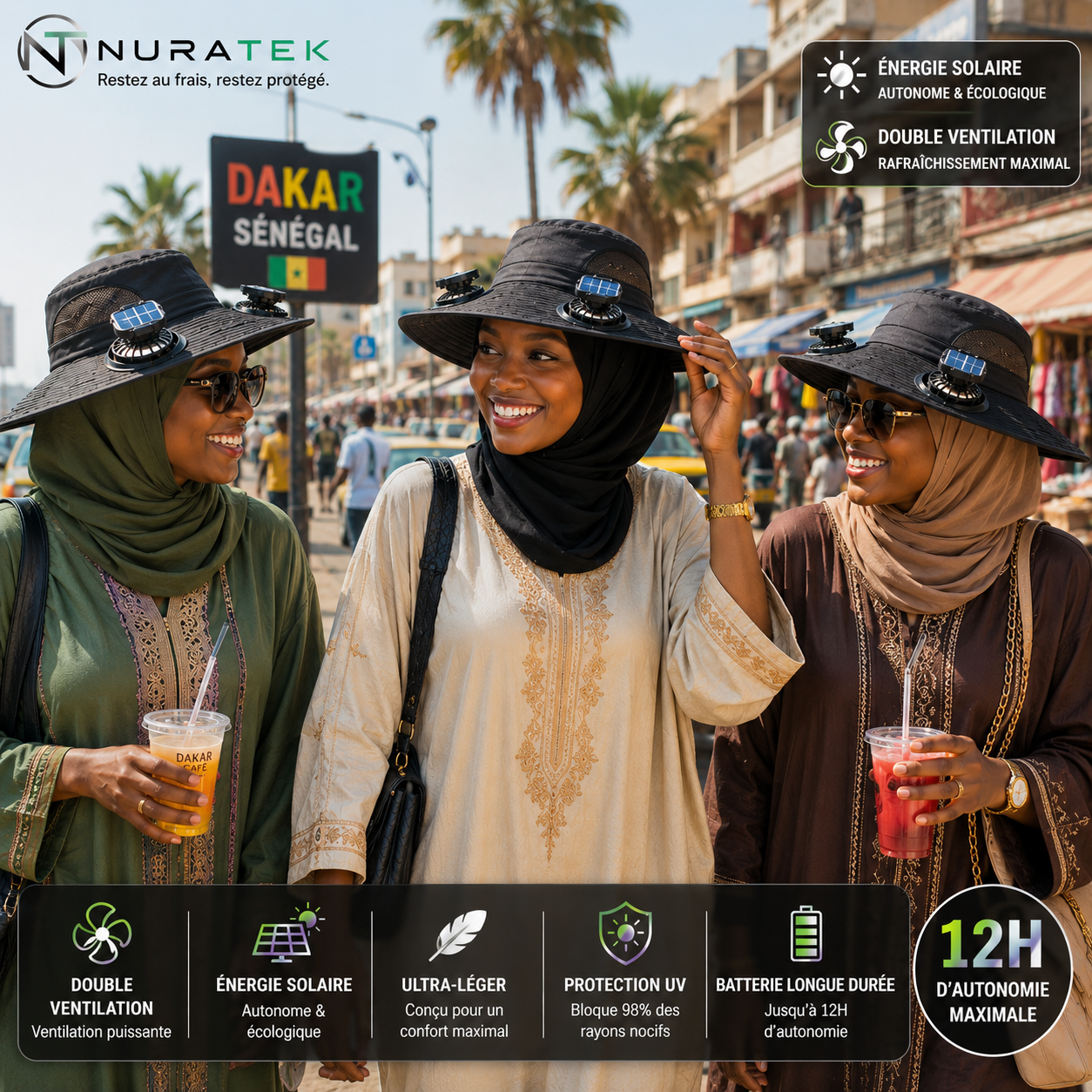 The Solar Ventilated Hat That Keeps You Cool Even in 40°C