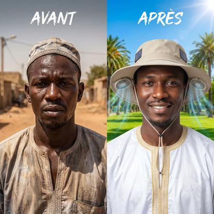 The Solar Ventilated Hat That Keeps You Cool Even in 40°C