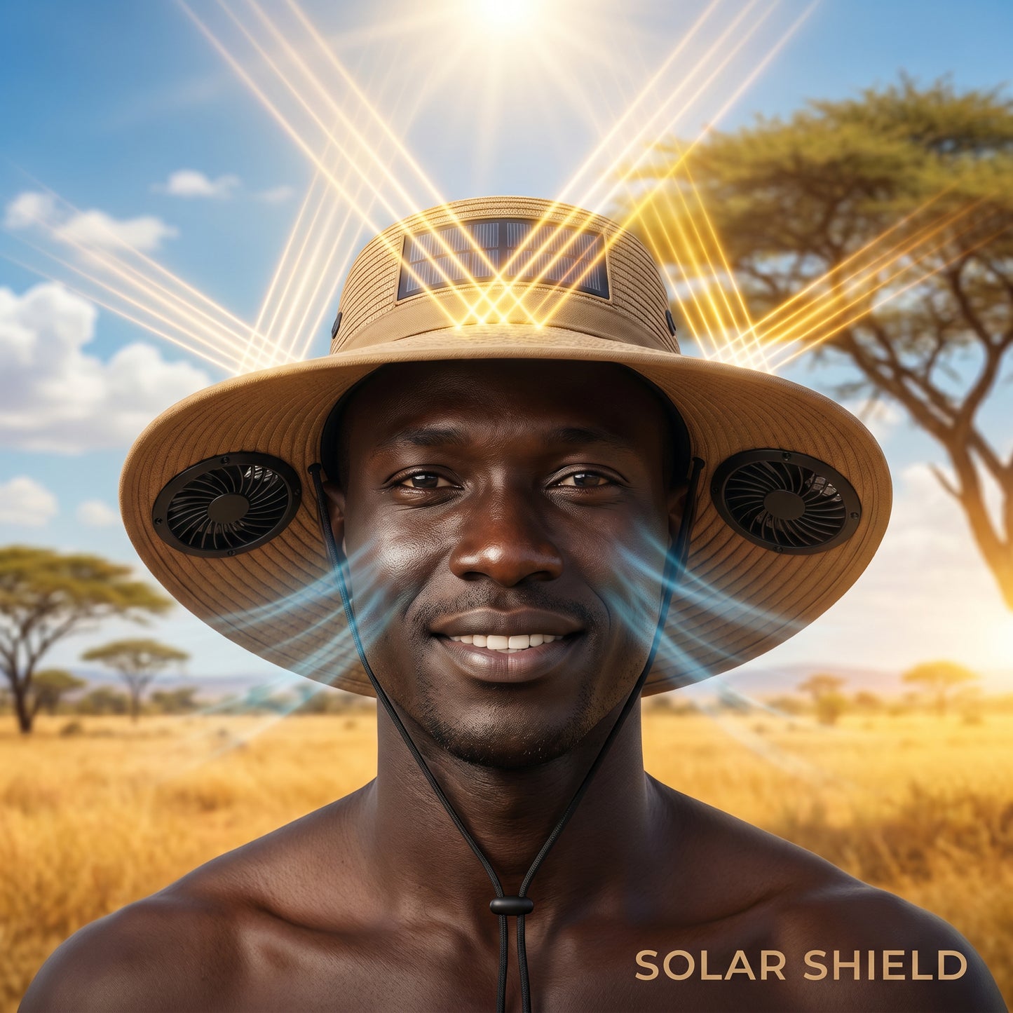 The Solar Ventilated Hat That Keeps You Cool Even in 40°C