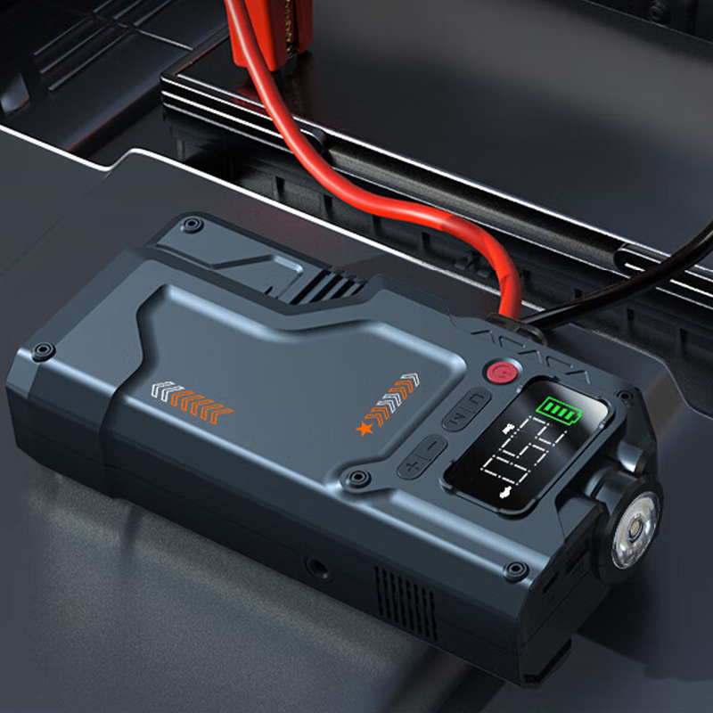 Booster de Batterie 2500A avec Compresseur d'Air Intelligent – Démarrage Rapide 12V